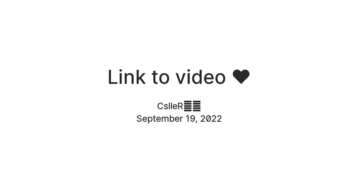 Link to video — Teletype