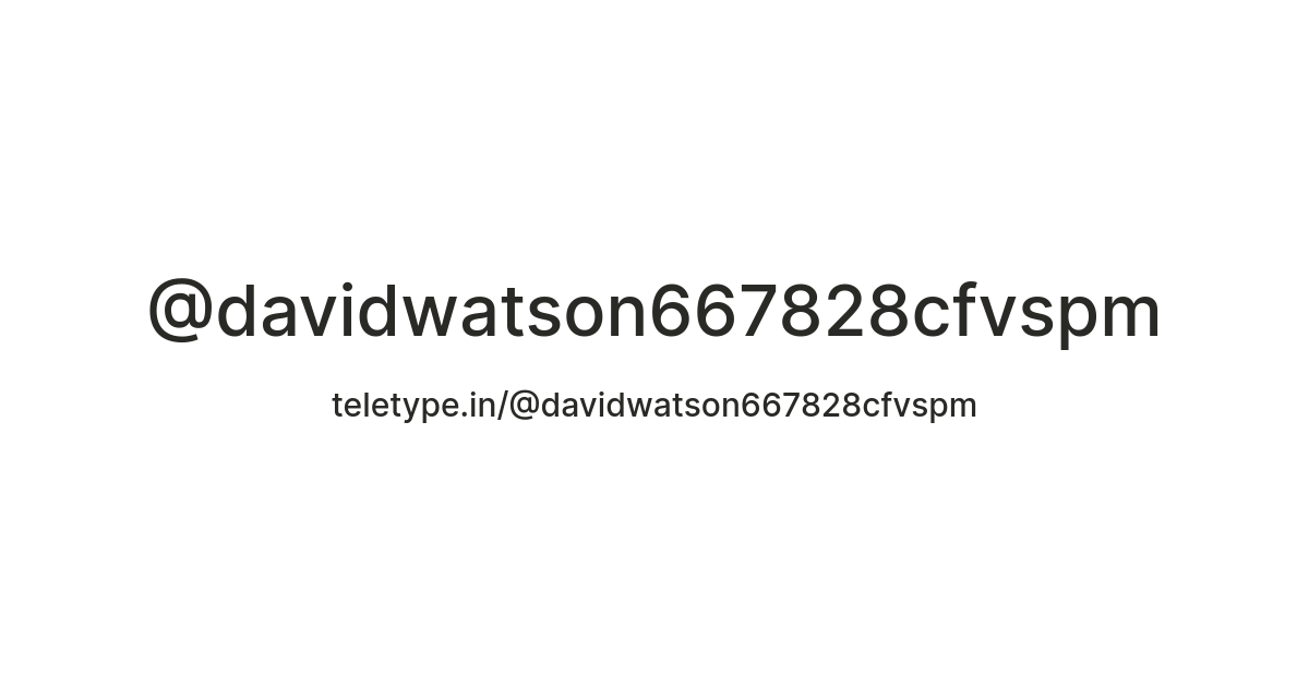 @davidwatson667828cfvspm — Teletype