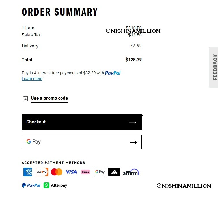 REFUND ADIDAS — Teletype