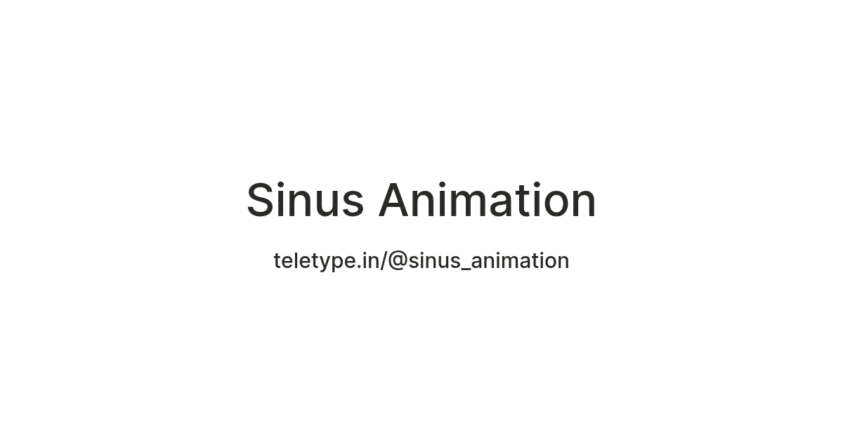 Synchronous Teletypewriter Animation Sinus Animation — Teletype