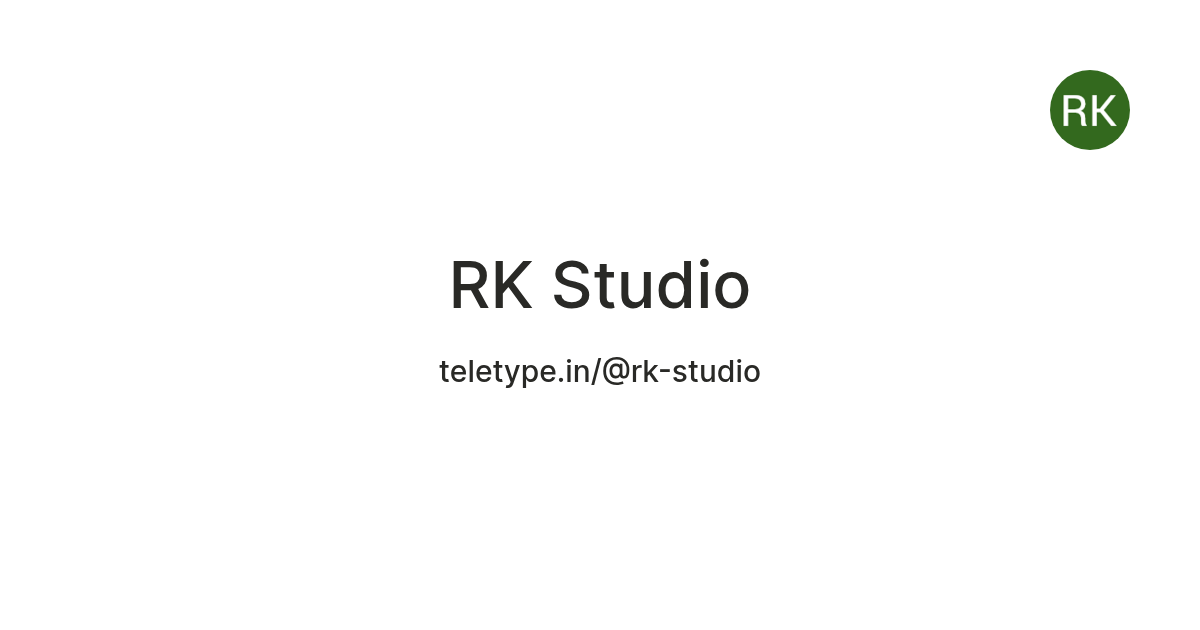 RK Studio — Teletype