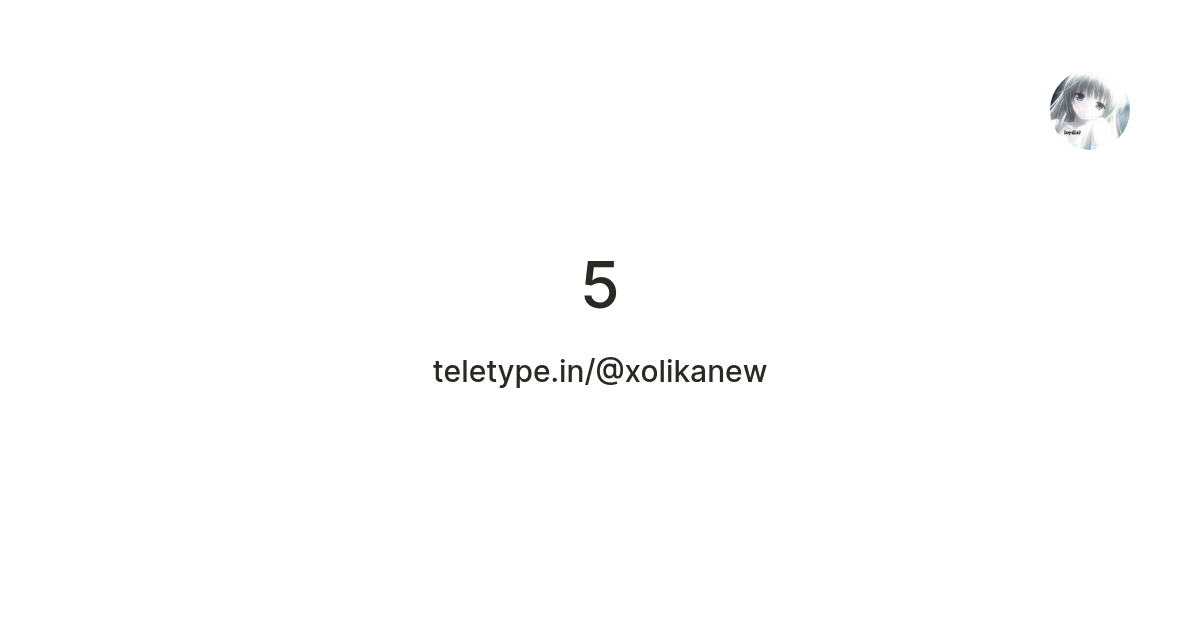 5 — Teletype