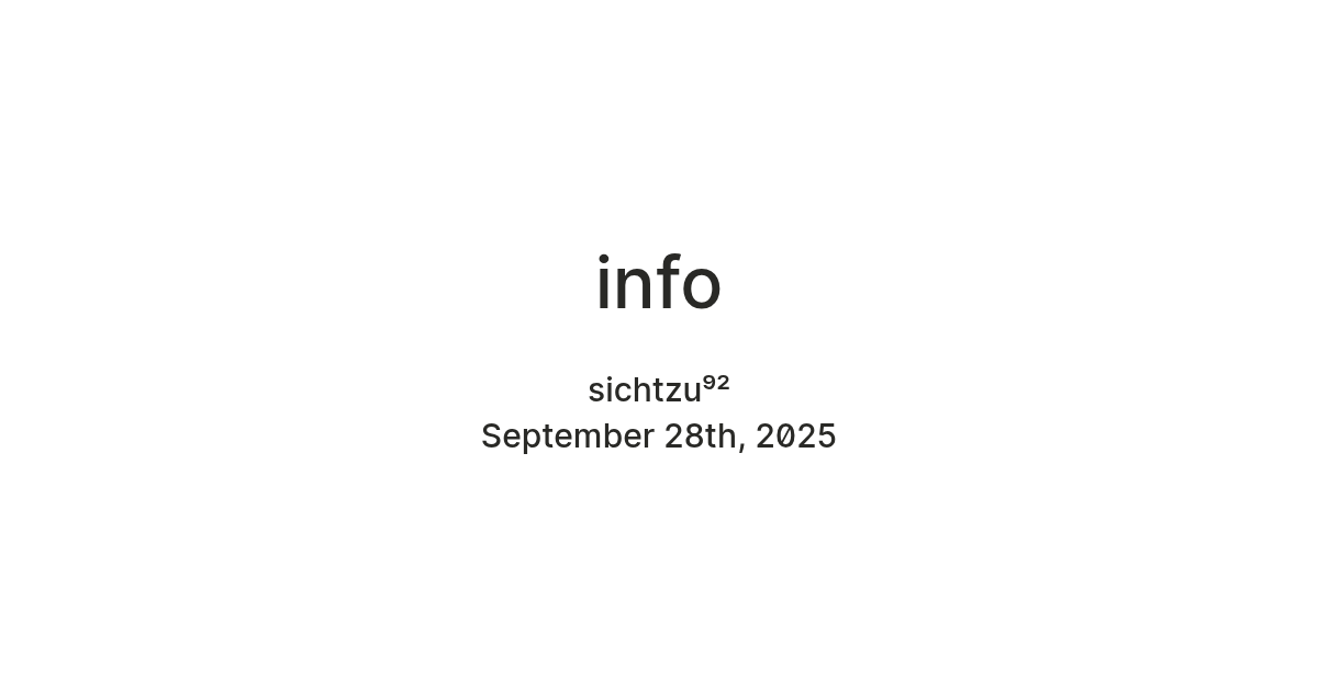 info — Teletype