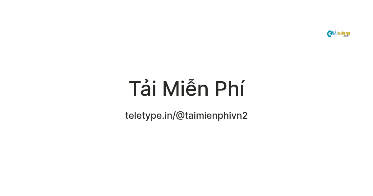 Tải Miễn Phí — Teletype