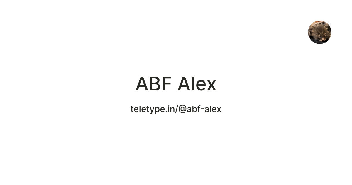 ABF Alex — Teletype