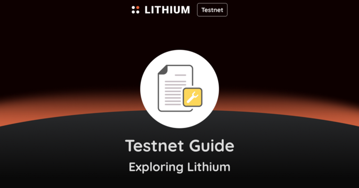 Тестнет Lithium Finance — Teletype