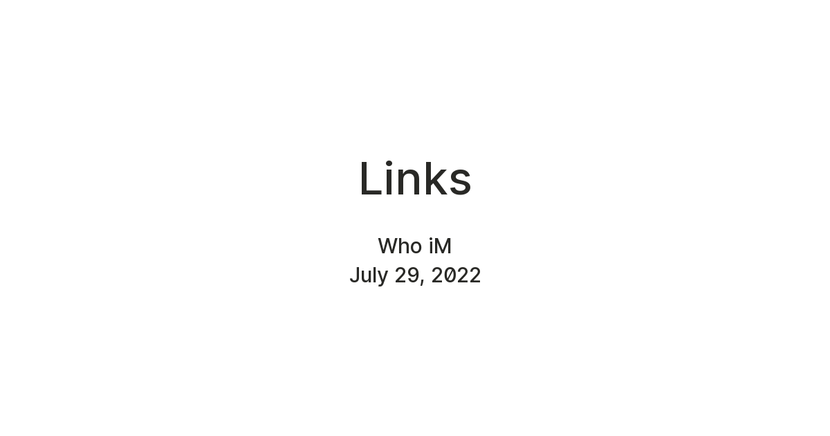 Links — Teletype