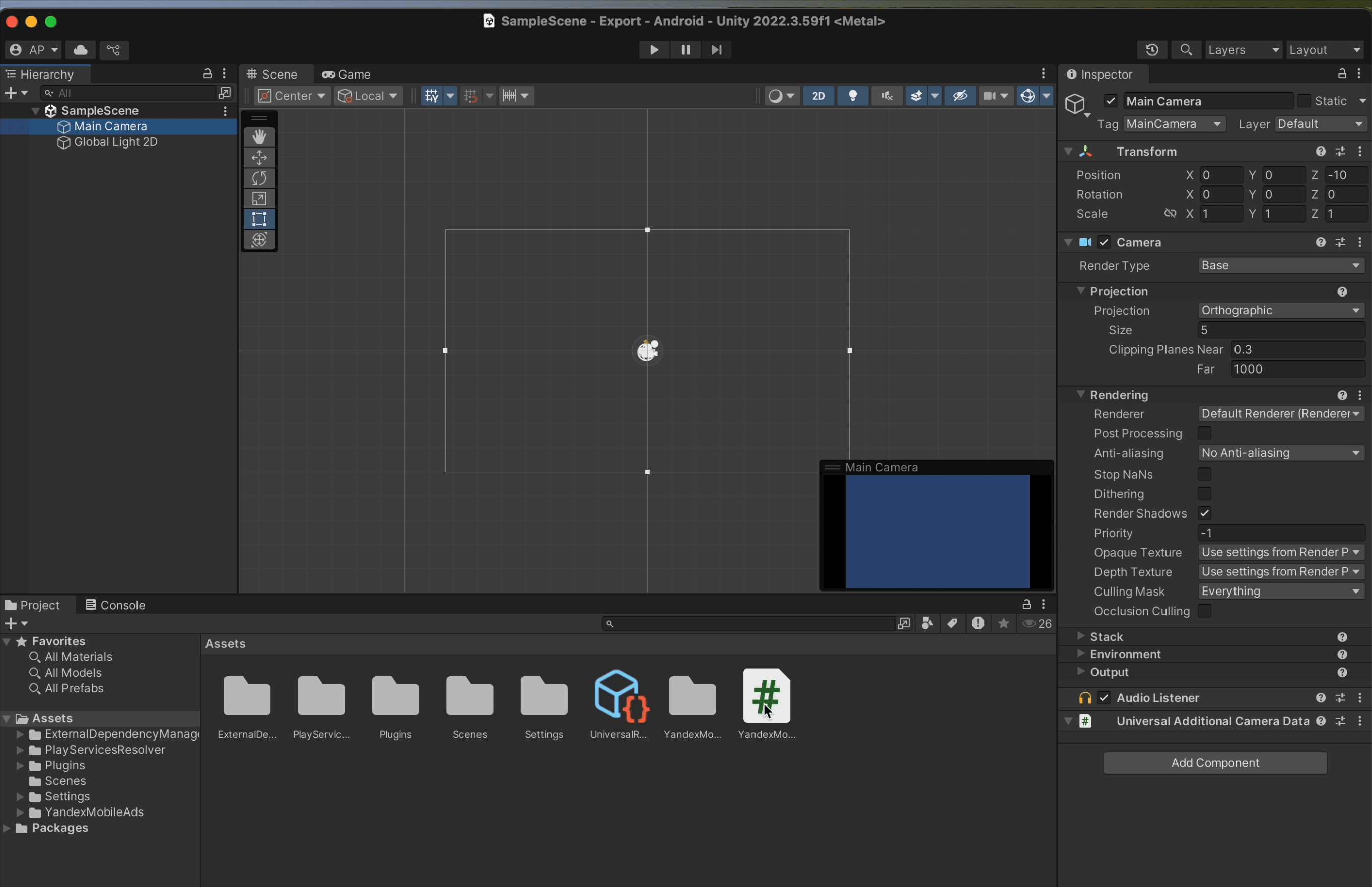 Unity 2022.3.59f1 with YMA SDK 7.10.1 for target API 35 — Teletype