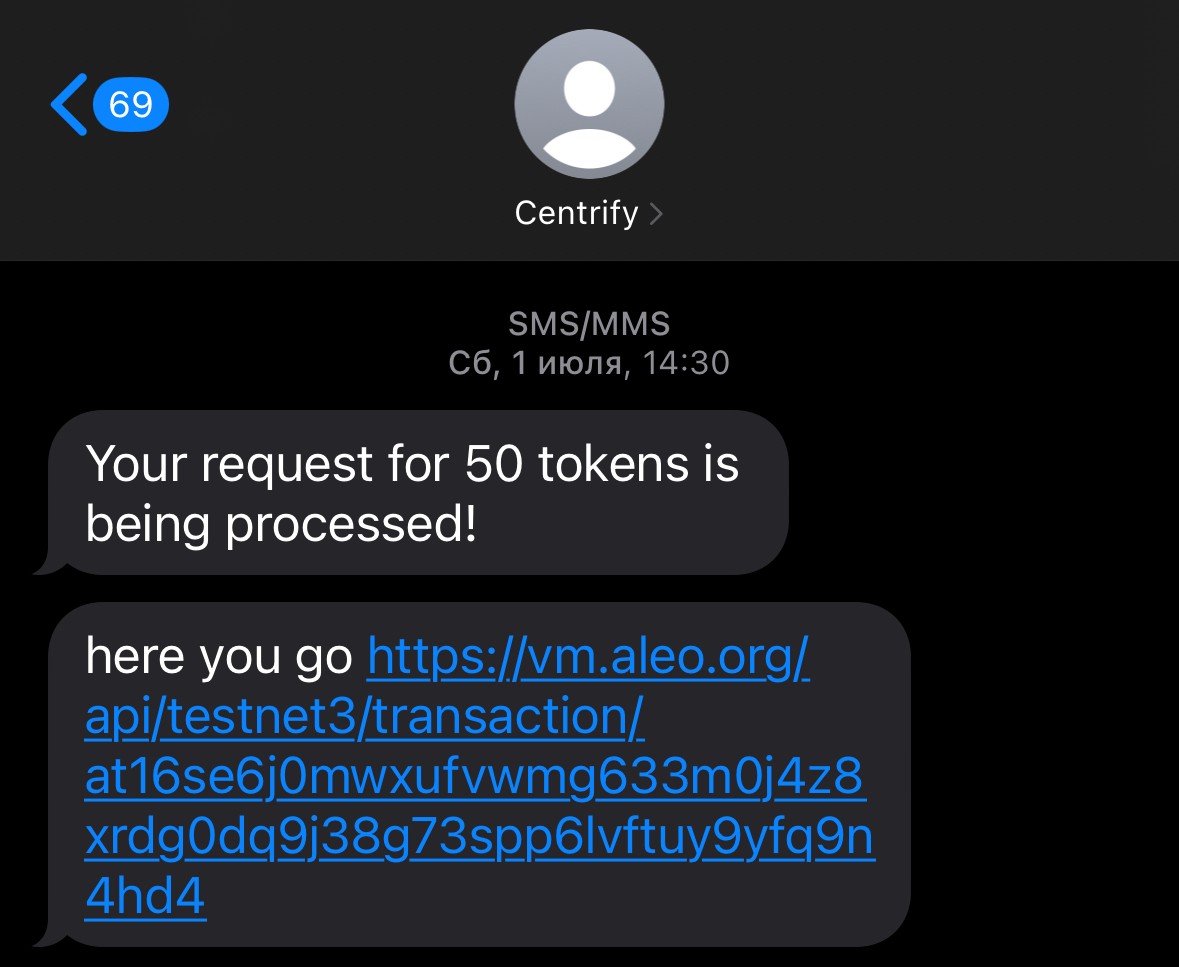 Деплой контракта Aleo Testnet 3 Phase 3 — Teletype