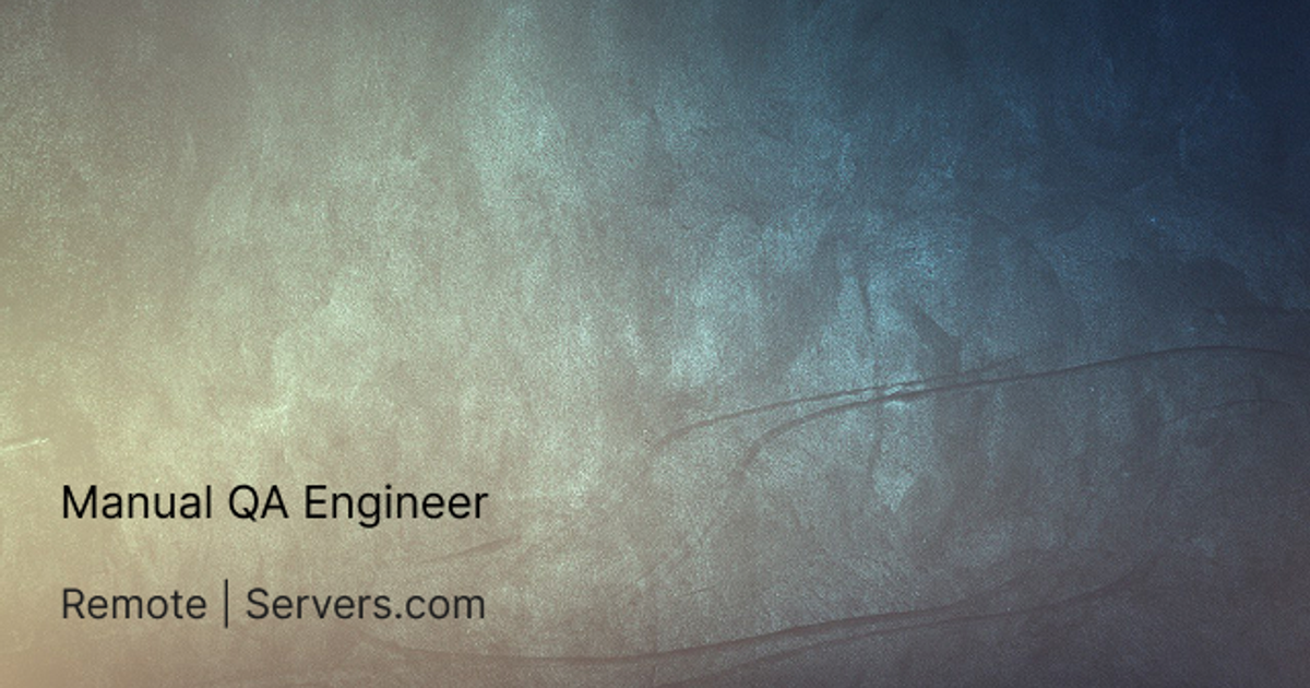 Manual QA Engineer — Teletype