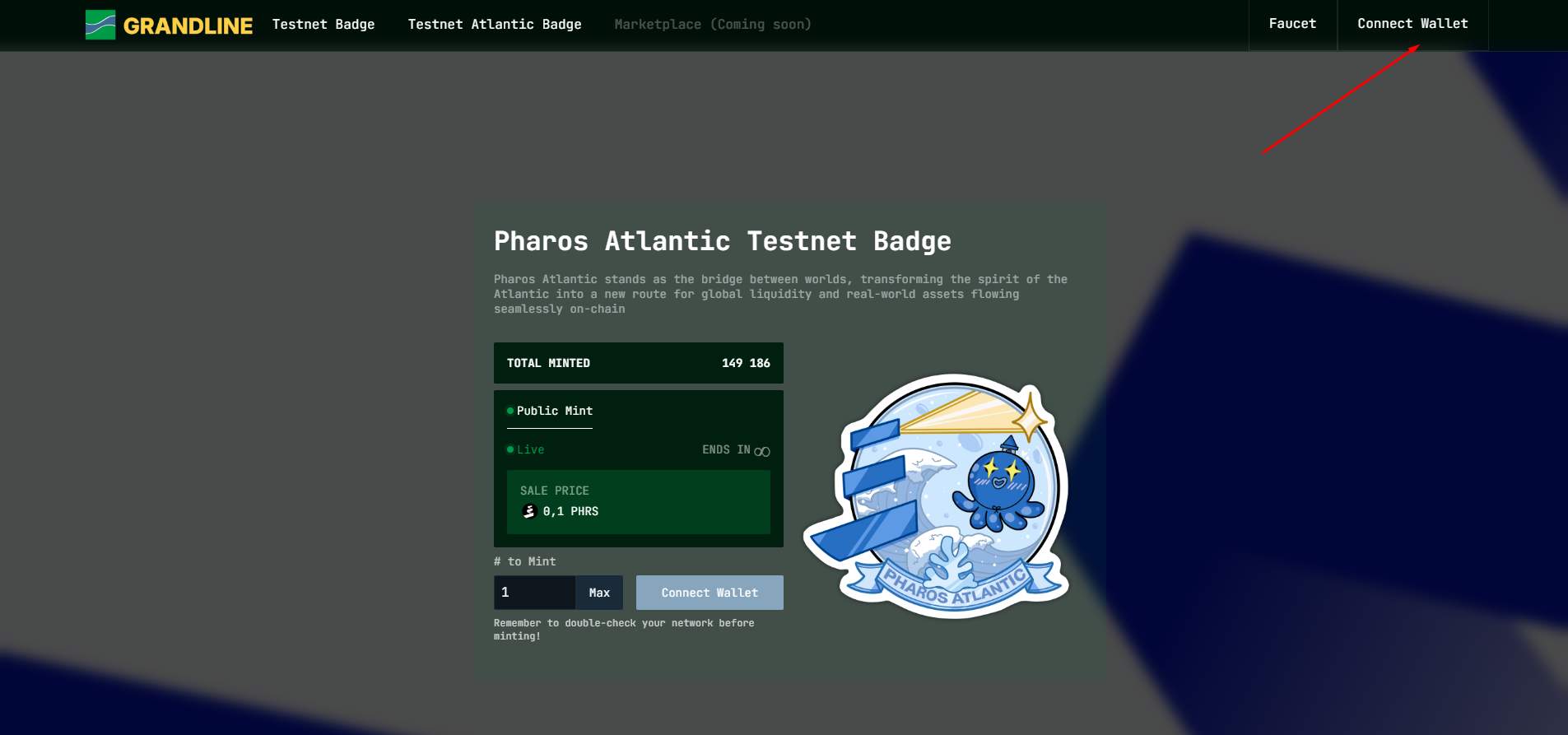 Pharos. Atlantic Testnet Badge — Teletype