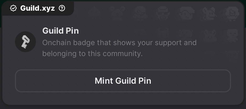 Guild анонсировали уникальную функцию — NFT Pin для гильдий — Teletype