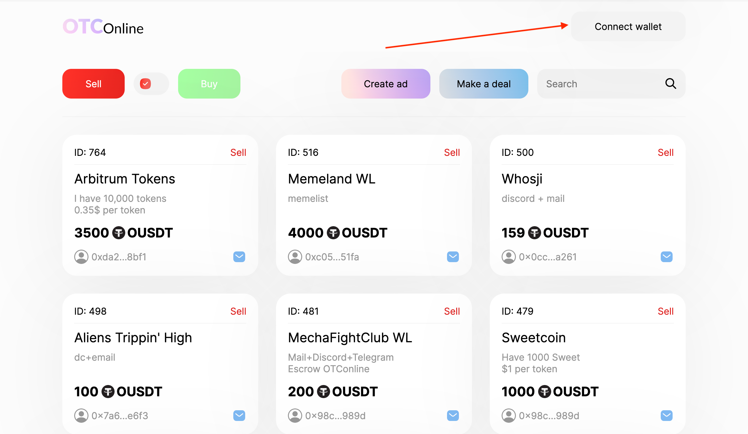 OTCOnline TESTNET: руководство по взаимодействию — Teletype