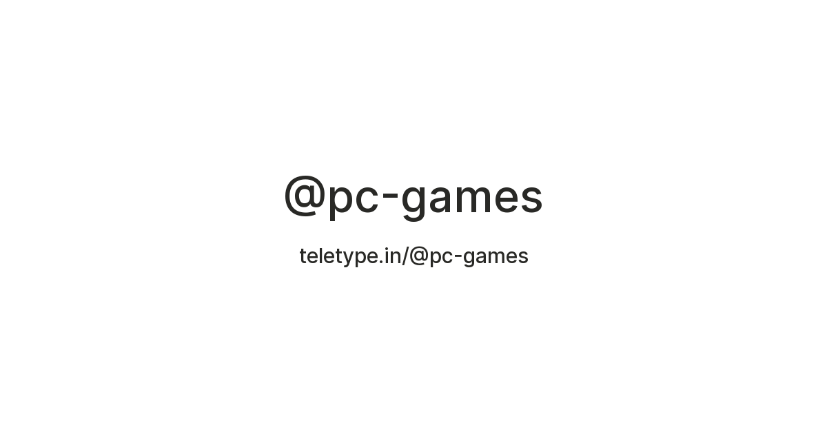 PC games — Teletype