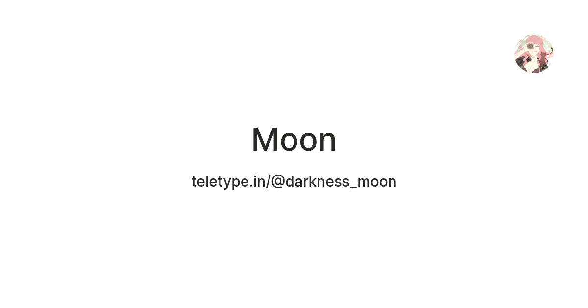 Moon — Teletype