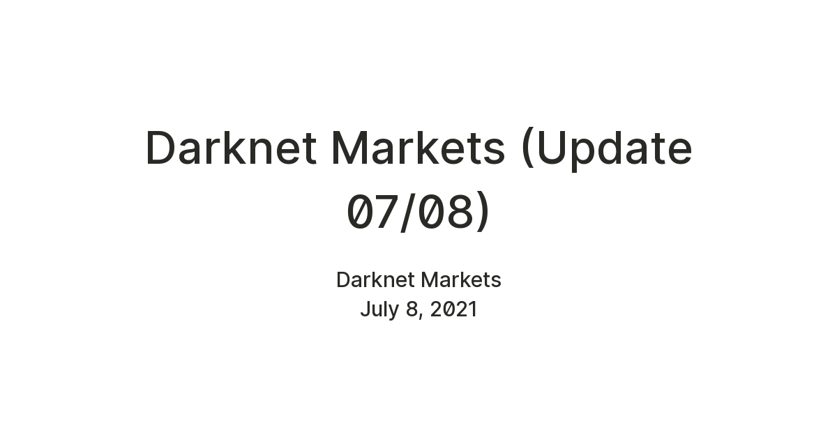 Darknet Market Avengers