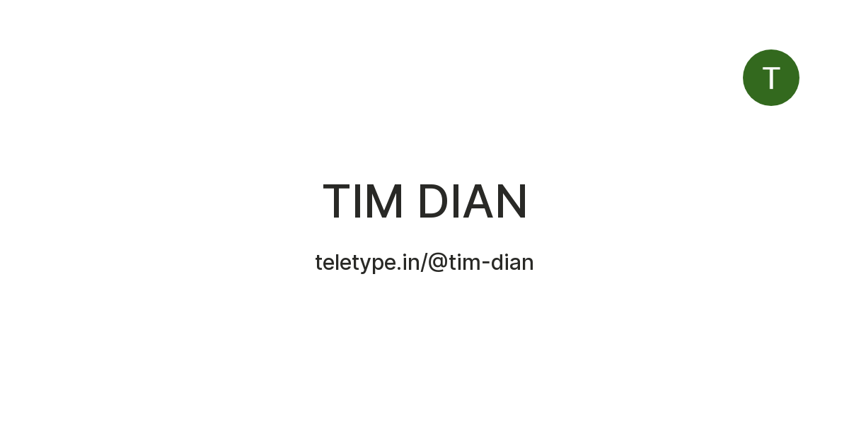 TIM DIAN — Teletype