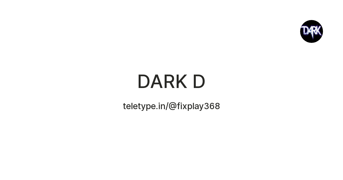 DARK D — Teletype