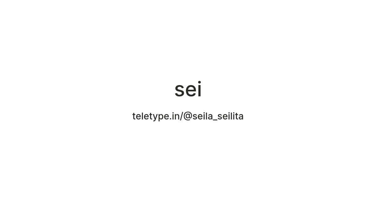 sei — Teletype