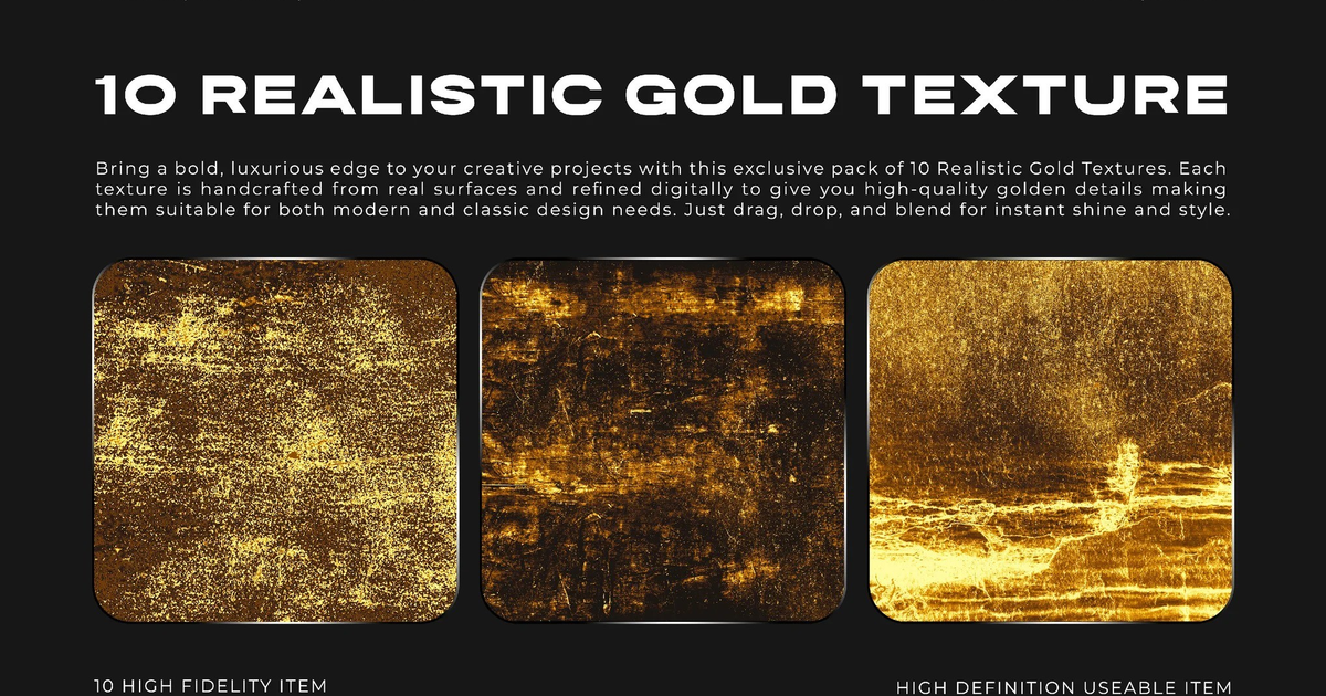 10 Realistic Gold Texture — Teletype