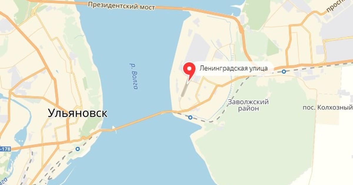 Показать на карте ульяновск