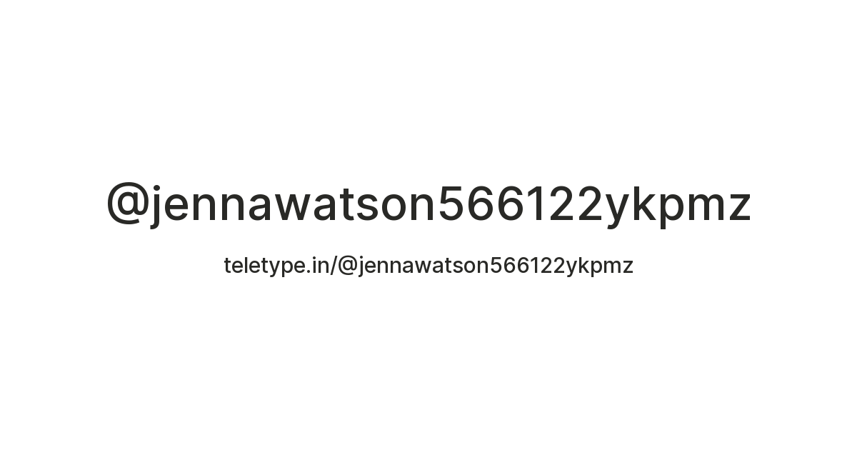 @jennawatson566122ykpmz — Teletype