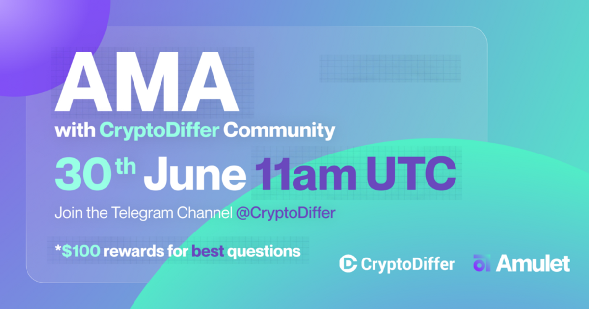 Расшифровка Amulet X CryptoDiffer AMA — Teletype